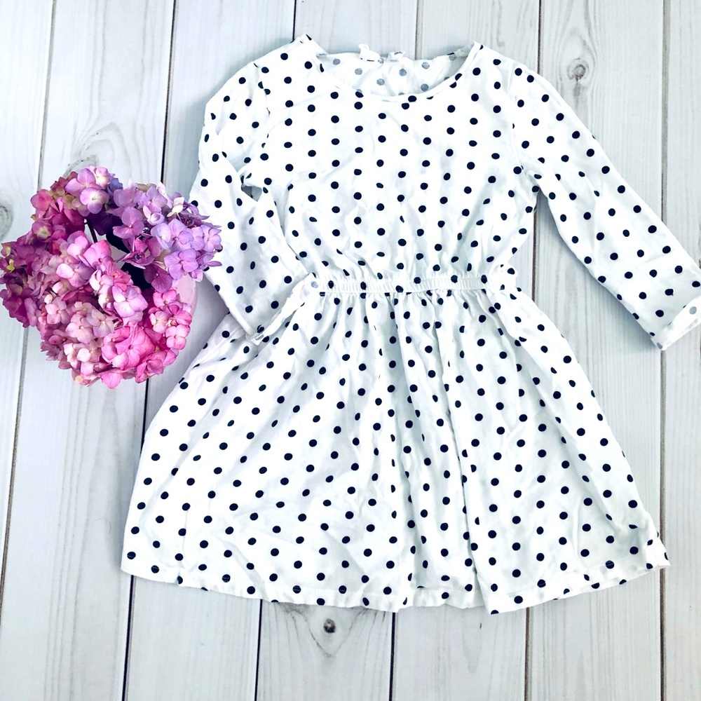 GAP Black and White Polka Dots Dress